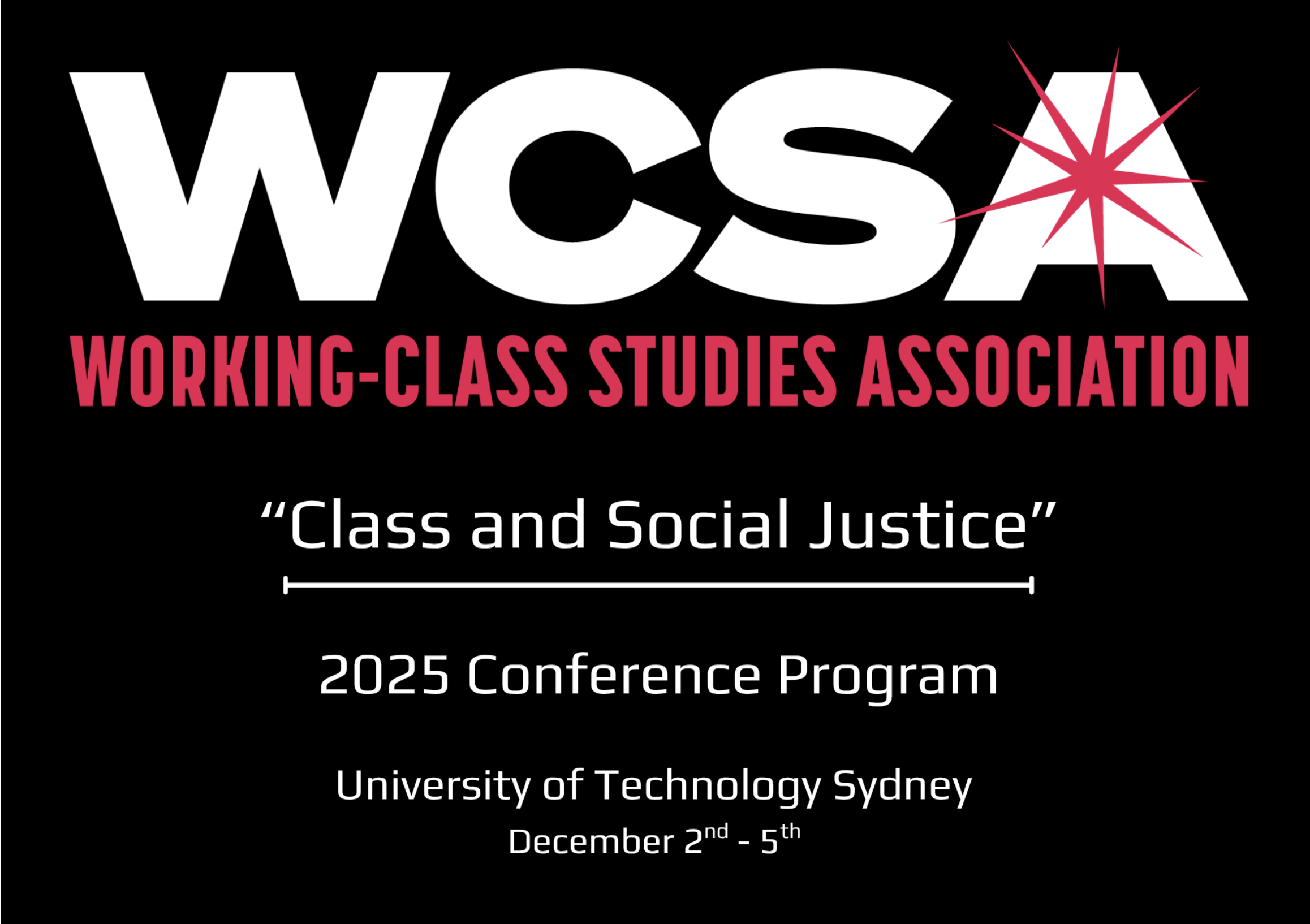 WCSA25 Program Now Available! - Working-Class Studies Association